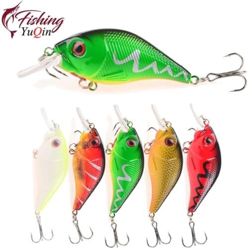 1pcs 7.5cm 11g Hard Fishing Lures Minnow Crank Bait Treble Hooks Sinking Crankbait Wobblers Fishing Tackle 3D Eyes