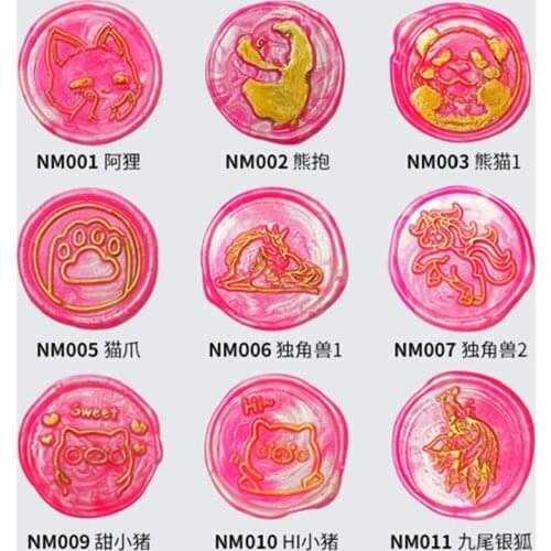 1pcs Anima Seal Flower Seal Wax Seal Stamp Retro Antique 25mm Sealing Wax Scrapbooking Stamps HEAD Wedding Decorative Invitation