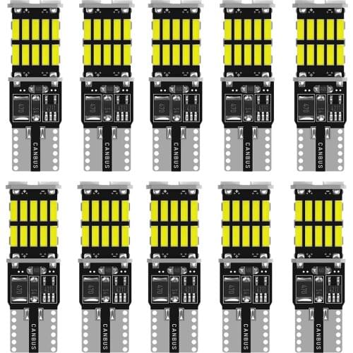 10x T10 W5W Canbus Car LED Bulb for BMW Mini Cooper R56 R53 E90 E46 F20 F10 E39 Z4 Interior Dome Light Trunk Lamp Parking Lights