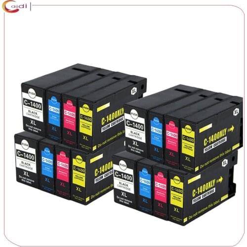 16 Color compatible PGI-1400XL ink cartridge for Canon PrinterMAXIFY MB2340 MB2040 MB2140 MB2740 PGI 1400 PGI1400 XL