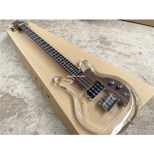 2021 Ampeg ADA4 Dan Armstrong Lucite four string bass Guitar electric bass.Rosewood guard board, free shipping