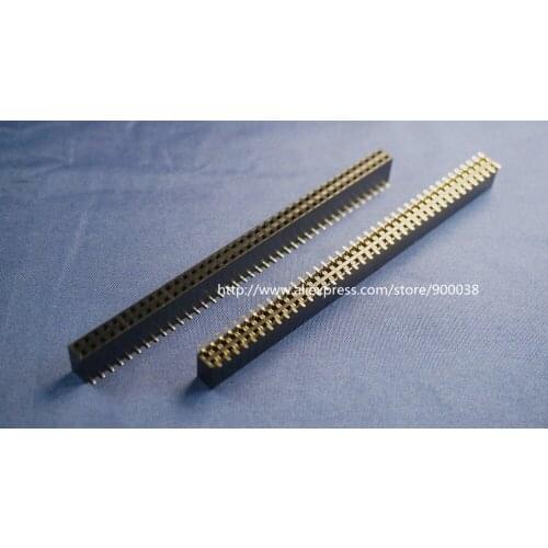 5pcs 2.54mm 2x40 80P Female Header Dual Row Pin Header SMT Plastic height 8.5mm PCB Socket Headers