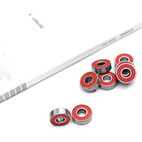 Hot Style 8pcs Skateboard Bearings 608 ABEC-9 For Skate Shoes Patins Scooter Skateboard Bearing Red Black Orange Silver bearings