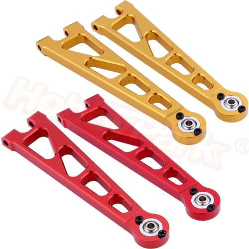 Aluminum Front Upper Suspension Arm (L/R) For 1:10 Electric Himoto E10MT E10MTL Bowie Monster Truck Upgrade Parts 33601G 31602