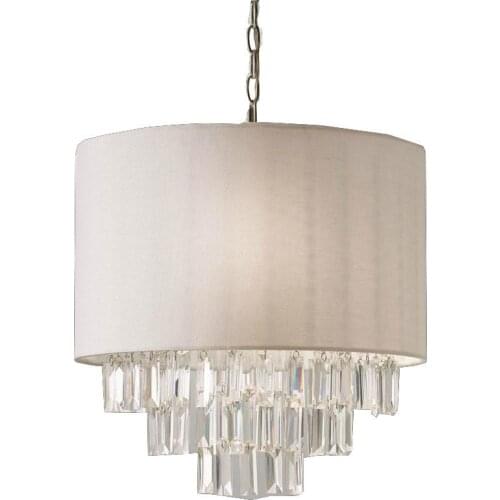 American country chandelier French restaurant lamp simple cloth study room lamp children room bedroom crystal lamp