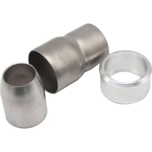 Free shipping 51MM 60MM Motorcycle Exhaust Pipe Conversion Interface Stainless Steel Motorcycle Exhaust Pipe Adapter Fixing part