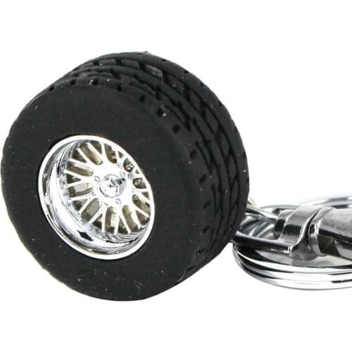 10PCS/Lot Creative Auto Part Model Thicker Wheel Tyre Tire Keychain Fashion Automotive Accessories Key Chain Ring Keyring Keyfob