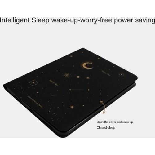 For Ipad Pro 12 9 11air 4 Mini 4 5 Case 2020 Original Art Starry Sky Black Protective Cover