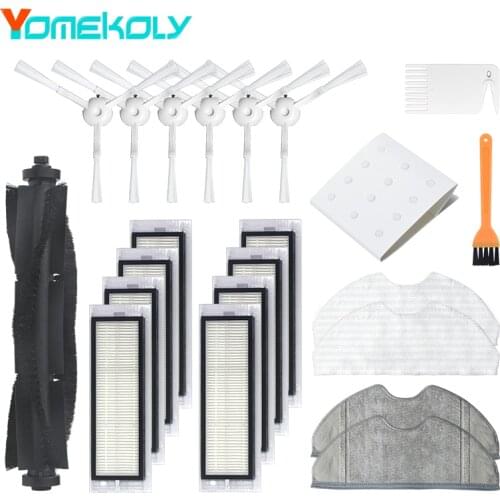 For 360 S5 S7 Robot Vacuum Cleaner Main Brush Roller Brush Side Brush HEPA Filter Mop Cloth Water Tank Filter Accessories