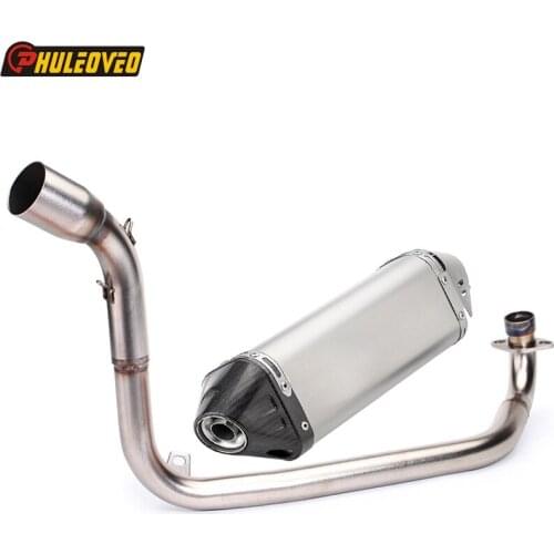 For M3 MSX125 2013-2018 Motorcycle Exhaust Full System Mid Link Pipe Carbon Muffler for Honda Grom MSX 125 MSX125 M3 2013-2018