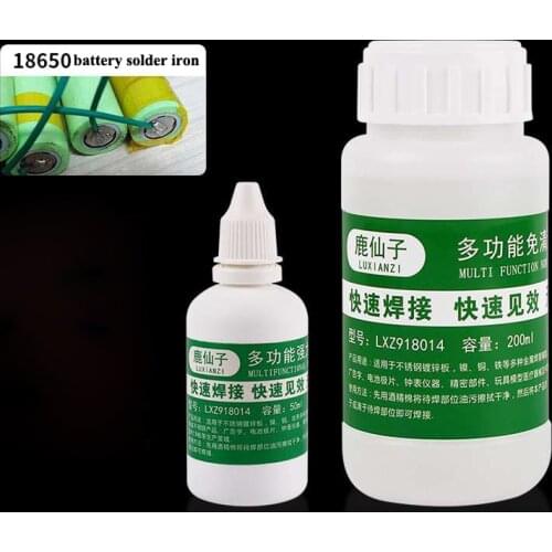Powerful rosin soldering agent No-clean flux Stainless steel white steel plate iron 18650 battery welding water liquid flux