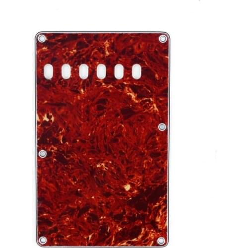 Musiclily Vintage Style Strat Tremolo Backplate for Fender USA/Mexican Made Standard Stratocaster, 4Ply Vintage Tortoise