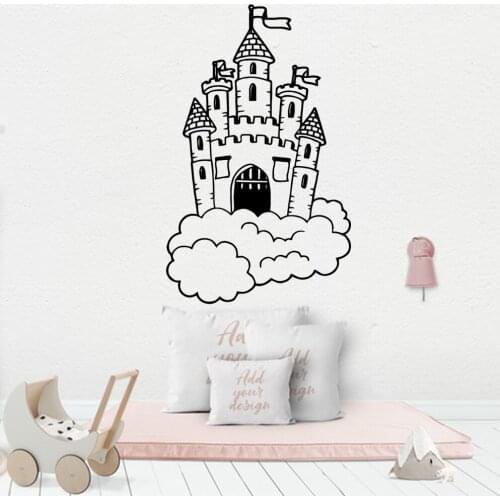 Wall Decal castle Wall Sticker Self Adhesive Vinyl Waterproof Wall Art Decal Vinyl Mural Wallpaper Decal Creative Stickers