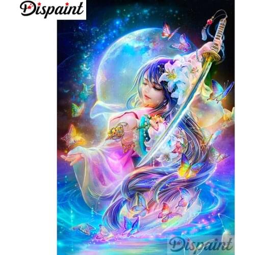 Dispaint Full Square/Round Drill 5D DIY Diamond Painting "Cartoon fairy" Embroidery Cross Stitch 3D Home Decor A12088