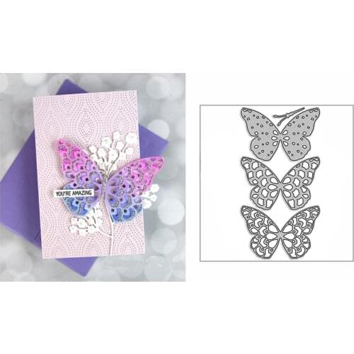 New Layered Wonderful Butterfly Set 2021 Metal Cutting Dies for DIY Scrapbooking and Card Making Embossing Craft Decor No Stamps
