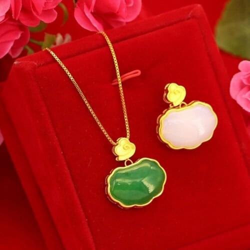 Natural Green Hetian Jade Ruyi Pendant Necklace 925 Silver Amulet Fashion Jewelry Gifts for Women