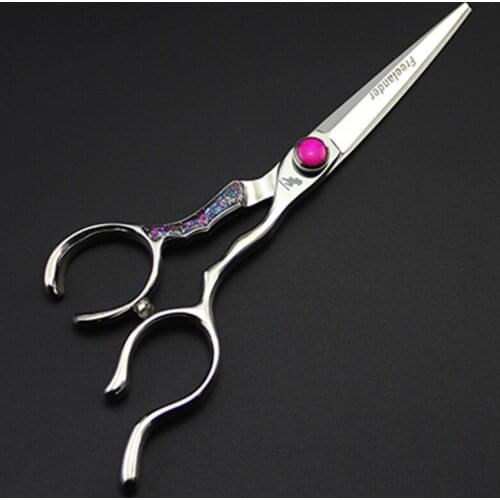 6inch Personality Hair Cutting Scissor Japan 440C Stainless Steel Professional Hairdressing Style Barber Supply Shear Clipper