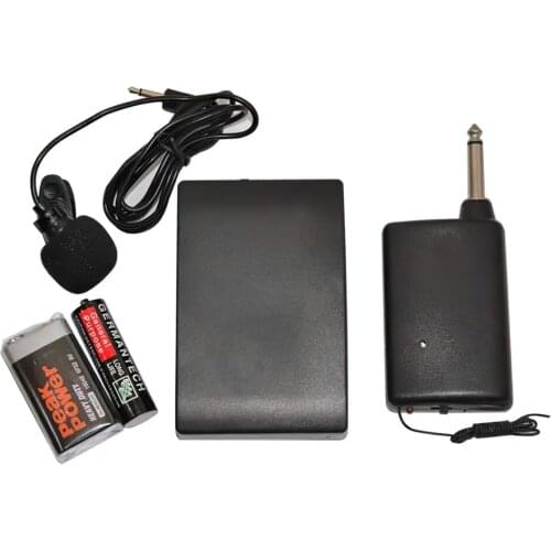 Portable Wireless FM Transmitter Receiver with Lapel Clip Microphone Mic System Fit for Lecture Conference Wedding Video Live