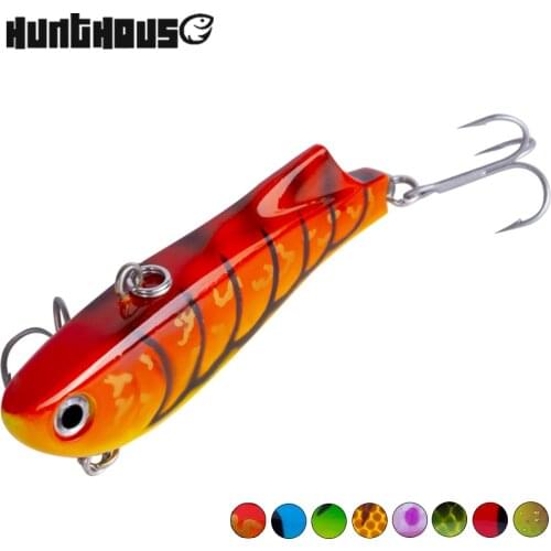 Hunthouse vibration 80mm 20g hard bait fishing lure for bass pike zander sinking lure ORIGIN hook crankbaits lerrue LW126