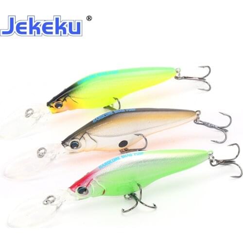 JEKEKU NEW Minnow Hard Fishing Lure 75mm 11g Wobbler with Sharp Treble Hooks Balisong 130SP Hard Baits Fishing Lure High Quality