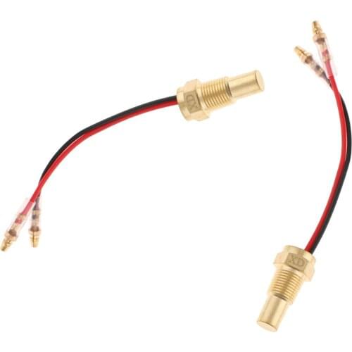 2 Pieces 12V-24V Truck Digital Water Temp Temperature Sensor Head Plug 10mm