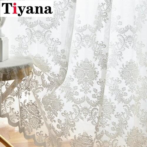Wave White Tulle Curtains For Living Room Sheer Curtains For Bedroom Kitchen For Tulle Striped Voile Curtains For Window JK211Z