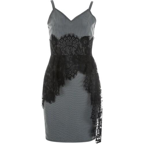 2021 New Summer Lace Bodycon Bandage Dress Women Spaghetti Strap Sexy Club Ladies Celebrity Party Elegant Dress Vestidos