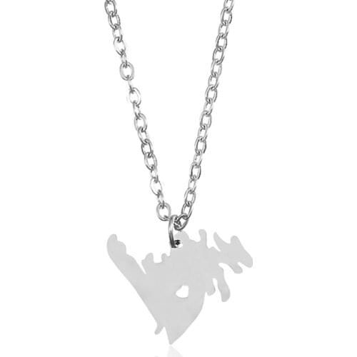 10 pcs/Lot Canada Map Newfoundland Pendant Necklaces Charm Country Necklace Rose Gold Stainless Steel Love Hometown Jewelry