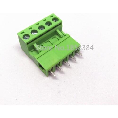 100PCS 2EDG-5.08-5P + 2EDGV-5.08-5P 2EDG 2EDGV 5Pin 5.08mm Straight Pin Plug-in Screw Terminal Block ROHS