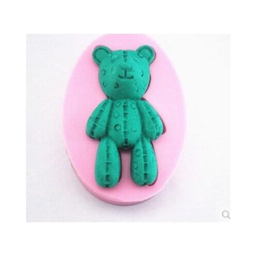 Free shipping The teddy bear Modelling fondant silicon mold chocolate cake decoration silicone mold silicone mold