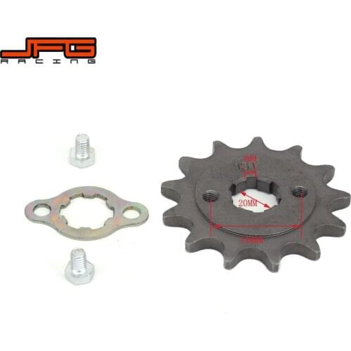 Motorcycle Steel 520 20MM 10 11 12 13 14 15 16 17 T Front Engine Sprocket Chain For Buggys Zongshen HONDA Lifan Loncin Jialing