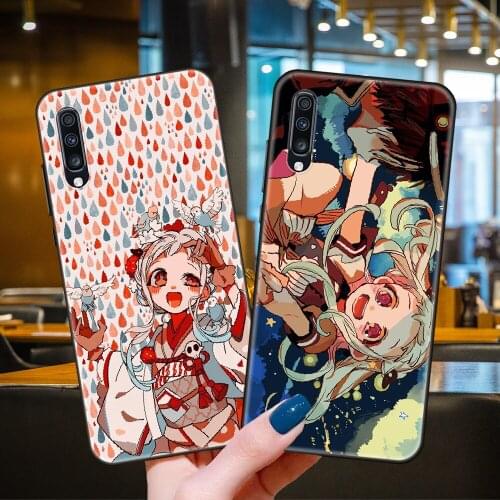 Phone Case For Samsung Galaxy A70 A71 A51 A50 A40 A30 A10 A20 E S Black Cover Shell Trend Back Art Etui Tpu Anime Cute Girl