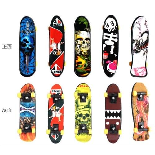 Childrens Educational Toys Creative Fingertip Movement Finger board Mini Finger Skateboard Alloy Skate Boarding Toys Random Col