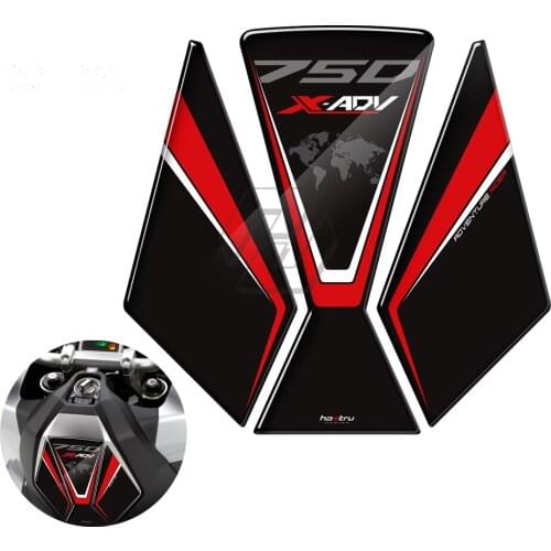 For Honda Scooter X-ADV Xadv 750 Motorcycle Tank Pad Protector Sticker 3D Resin