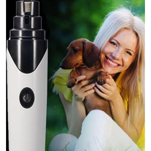 Electric Dog Nail Clipper Grinder Powerful Sharpener Pet Nail Trimmer Rechargeable Paw Grooming Tool Professional Quiet Painless