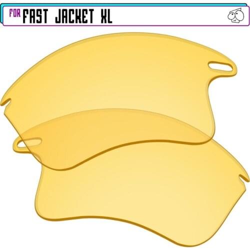 EZReplace Polarized Replacement Lenses for - Oakley Fast Jacket XL Sunglasses - Night Vision