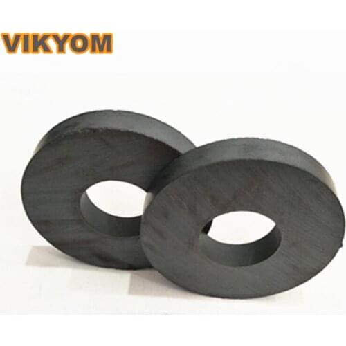 5pcs/lot Ferrite Magnet Black Powerful Magnet Round Ring General Magnetic Levitation Experimental Horn Magnet