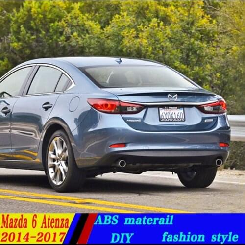 Use for mazda 6 atenza spoiler 2014-2017mazda 6 atenza lip spoiler High Quality ABS Material Car Rear Wing Color spoiler