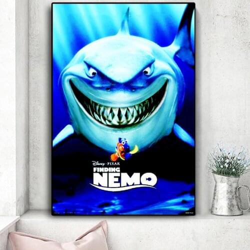 Disney Finding Nemo Canvas Painting Wall Art Cartoon Marine Life Dory Shark Bruce Picture On Canvas Poster And Prints Home Decor