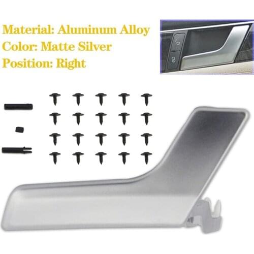 Interior Door Handle Repair Kit Right for Mercedes-Benz X204 GLK W204 C-Class Aluminum Alloy Matte Silver 2047202663