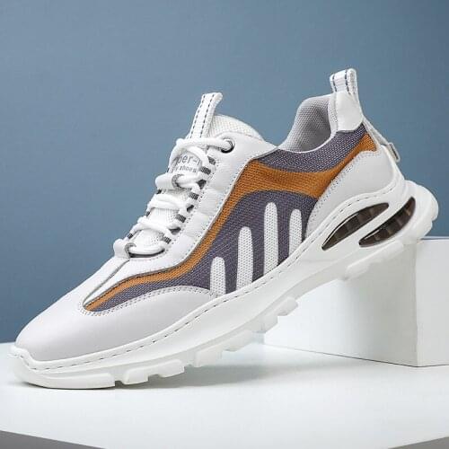 Brand Causal Men Sneakers Lace Up Men Running Shoes Tenis Masculino Light Thick Men Sport Shoes Oudoor Walking Shoes for Men