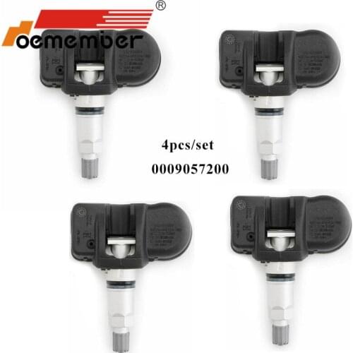 OEMEMBER 4pcs A0009057200 Car Tire Pressure Sensor TPMS Monitoring System For Mercedes Benz E350 C250 C300 C350 0009050030