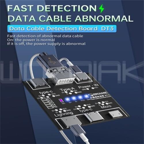MECHANIC DT3 ON-OFF Data Cable Detection Board For iPhone Android Data Cable Type-C Micro Lighting Date Swtching Test Board