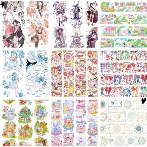 Lovely Crystal Ball Sweet Cakes PET Tape for Card Making Bullet Journal DIY Scrapbooking Decorative Sticker