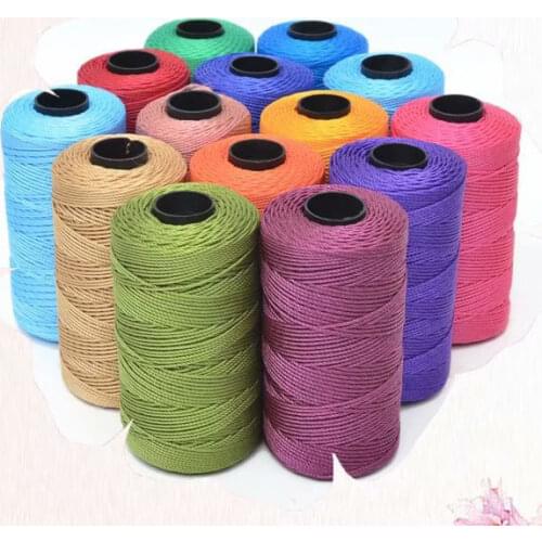 110g MultiColor Strong Braided Thread Silk Satin Nylon Cord Rope DIY Jewelry Bracelet Making Findings Beading Wire