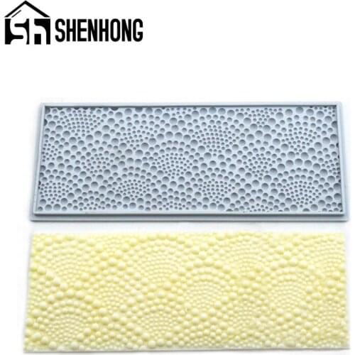 SHENHONG Sugar Craft Border Decorating New Style Pearl Fondant Cake Mold Wedding Pastry Chocolate Mould Baking Tools