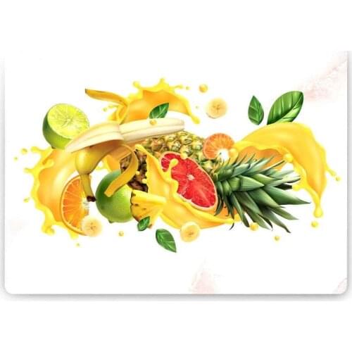 Glass Cutting Board Fruit Cocktail Party Looking Antibacterial Glass Cutting Plate Design Kitchen Glass Cutting Blocks 20X30 Cm