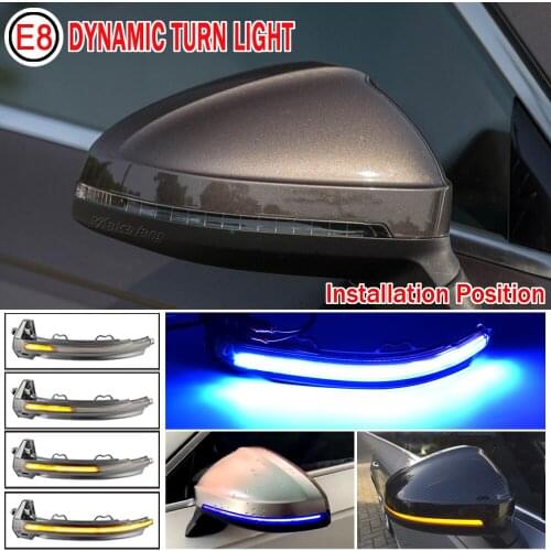 Dynamic Blinker LED Turn Signal for Audi A4 A5 B9 S4 S5 RS5 2017 2018 2019 Side Mirror Lights indicator flasher