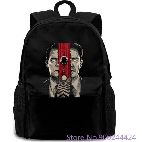 Twin Peaks Original Art , Agent Dale Cooper s Unique women men backpack laptop travel school adult student