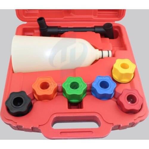 8PCS Universal Oil Filling System Set with 2 Liter Oil Funnel Nylon Material